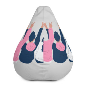 Cool Girl Bean Bag Chair Cover