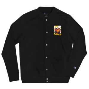 mystery art Embroidered Champion Bomber Jacket