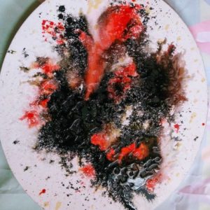 Abstract multicolor painting $125