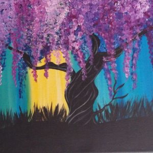 Fantasy tree painting $135