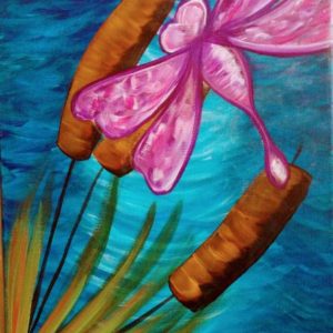 The meadow butterfly painting $135